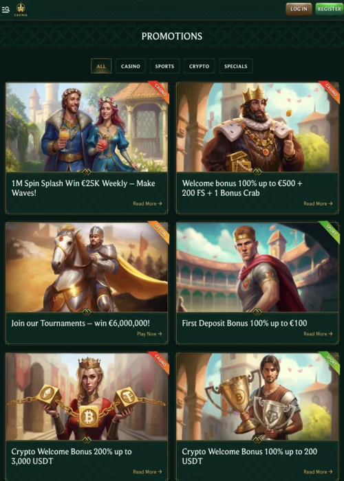 Beneficios Casinia Casino