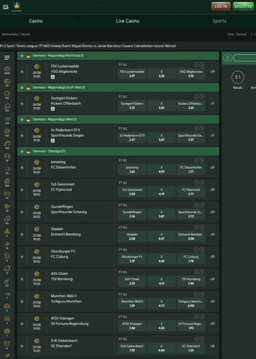 La aplicación móvil Casinia Casino